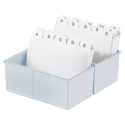 Artikelbild für HAN A6 Karteikasten DIN A6 für 400 Karteikarten lichtgrau mit Deckel, Artikelnummer 458000