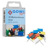 Artikelbild 1 für Gowi Markierungsfahnen farbsortiert, 20 St., Artikelnummer 431573