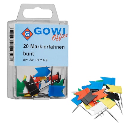 Artikelbild für Gowi Markierungsfahnen farbsortiert, 20 St., Artikelnummer 431573