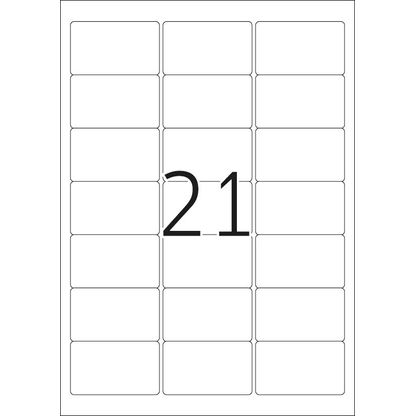 Artikelbild 3 für HERMA Adressetiketten 8838 weiß 63,5 x 38,1 mm, 25 Blatt, Artikelnummer 781498