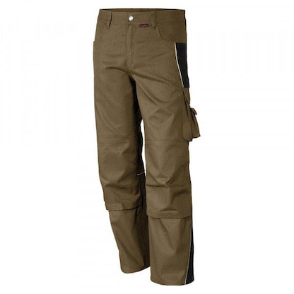 Artikelbild für QUALITEX® Herren Arbeitshose „pro mg 245“ khaki/schwarz Größe 58, Artikelnummer 591261