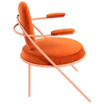 Artikelbild 4 für meet powered by PAPERFLOW Sessel SATURNE rost rosa Stoff 70,0 x 73,0 x 88,0 cm, 2 St., Artikelnummer 231049