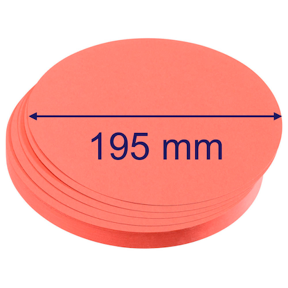 Artikelbild 2 für FRANKEN Moderationskarten rot Ø 19,5 cm, 500 Blatt, Artikelnummer 538494