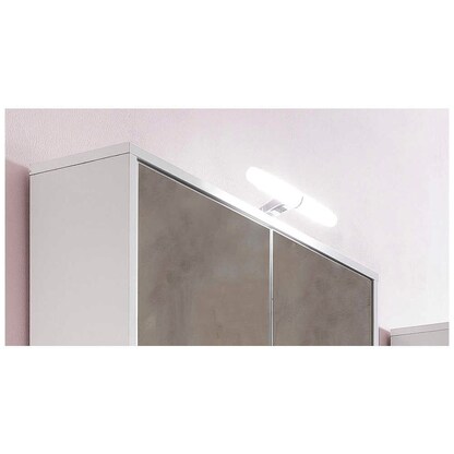 Artikelbild 2 für MÖBELPARTNER LED Wandleuchte weiß, silber 6,0 Watt, Artikelnummer 673034