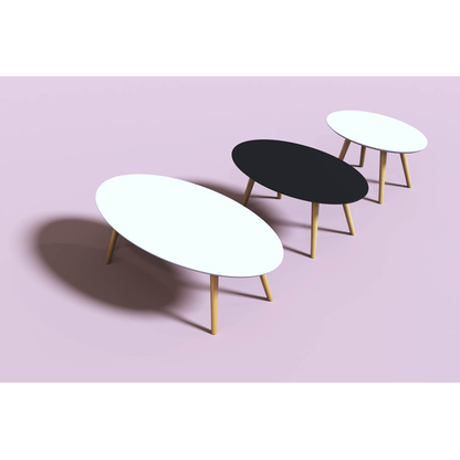 Artikelbild 3 für meet powered by PAPERFLOW SCANDI Beistelltisch oval MDF-Platte schwarz 115,0 x 60,0 x 35,0 cm, 1 St., Artikelnummer 300263