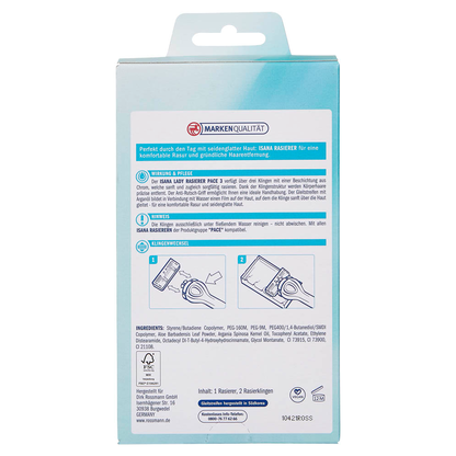Artikelbild 5 für ISANA PACE 3 Nassrasierer Damen, Artikelnummer 456634
