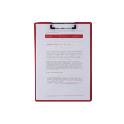 Artikelbild 4 für FolderSys Klemmbrett 80001-80 DIN A4 rot Kunststoff, 1 St., Artikelnummer 812529