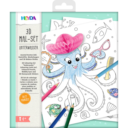 Artikelbild 2 für HEYDA 3D Unterwasser Malset farbsortiert, 1 St., Artikelnummer 689792