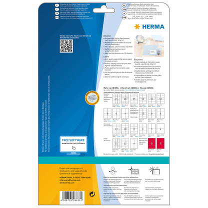 Artikelbild 4 für HERMA Adressetiketten 8838 weiß 63,5 x 38,1 mm, 25 Blatt, Artikelnummer 781498