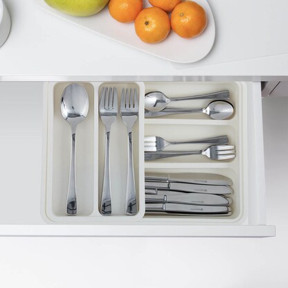 Artikelbild 4 für relaxdays Besteckkasten weiß 1 St., Artikelnummer 472980