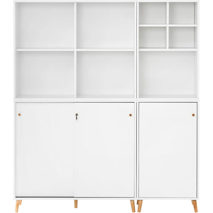 Artikelbild 9 für MÖBELPARTNER Regalschrank 500, 701808 weiß 151,05 x 41,0 x 168,7 cm, 1 St., Artikelnummer 824132