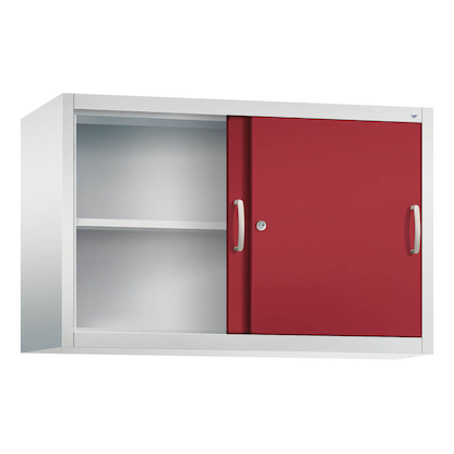 Artikelbild für CP Aufsatz-Schiebetürenschrank C 2000 Acurado, 2045-00 S10092 lichtgrau, rubinrot 1 Fachboden 120,0 x 40,0 x 79,0 cm, Artikelnummer 414771