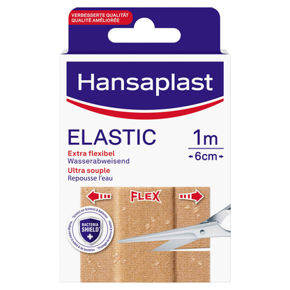 Artikelbild für Hansaplast Pflaster ELASTIC 4809170009 beige 6,0 x 10,0 cm, 10 St., Artikelnummer 547602