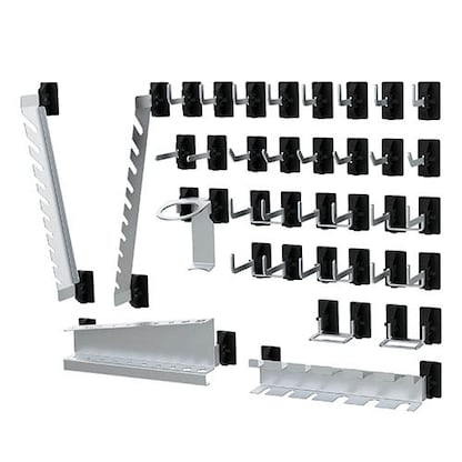 Artikelbild für Simplaflex® Systemeinrichter Haken-Sortiment SimplaClip 18-tlg., Artikelnummer 684229