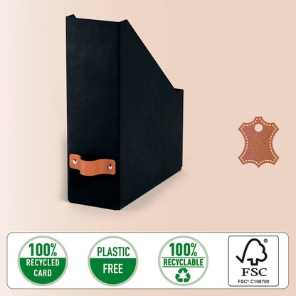 Artikelbild 4 für 2 LEITZ Stehsammler Puro 24710095 schwarz Karton, DIN A4, Artikelnummer 669829