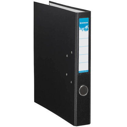 Artikelbild 2 für DONAU Klassik Ordner schwarz Karton 5,0 cm DIN A4, 1 St., Artikelnummer 183624