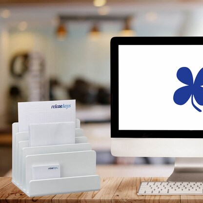 Artikelbild 4 für relaxdays Briefständer weiß, Artikelnummer 392623