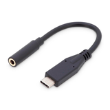 Artikelbild 1 für DIGITUS USB-C/3,5 mm Kabel AK-300321-002-S 20,0 cm schwarz, 1 St., Artikelnummer 381899