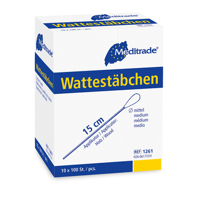 Artikelbild 3 für Meditrade® Wattestäbchen braun, 1.000 St., Artikelnummer 566788
