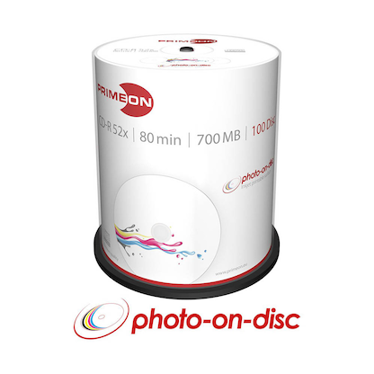 Artikelbild 2 für PRIMEON CD-R 700 MB bedruckbar, 100 St., Artikelnummer 242267