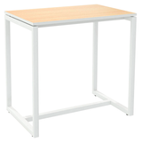 Artikelbild 1 für meet powered by PAPERFLOW Stehtisch easyDesk buche rechteckig, Vierkantrohr weiß, 114,0 x 75,0 x 110,0 cm, Artikelnummer 513287