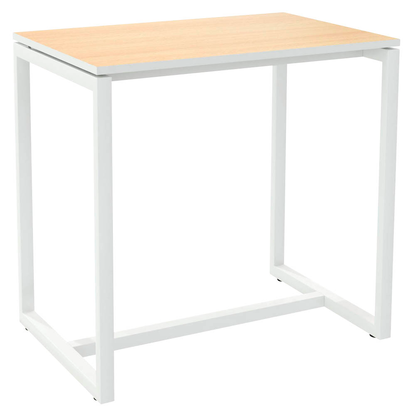 Artikelbild für meet powered by PAPERFLOW Stehtisch easyDesk buche rechteckig, Vierkantrohr weiß, 114,0 x 75,0 x 110,0 cm, Artikelnummer 513287