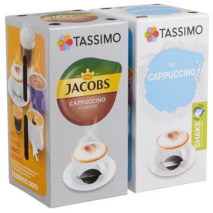 Artikelbild 3 für TASSIMO JACOBS CAPPUCCINO CLASSICO Kaffeediscs, Arabica- und Robustabohnen 8 Stück, Artikelnummer 857649