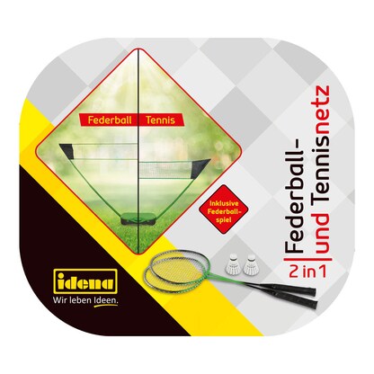 Artikelbild 14 für Idena Badminton-Set 2in1 grün, schwarz, Artikelnummer 715013