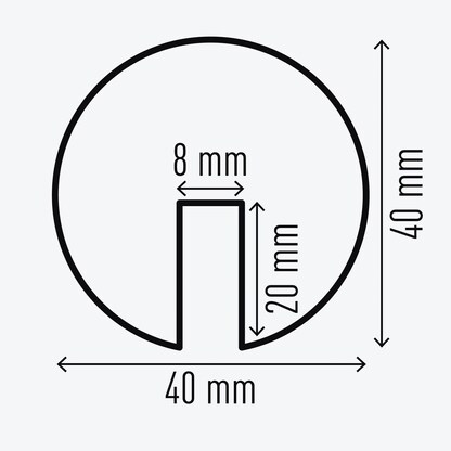 Artikelbild 3 für DURABLE Prallschutz E8R rund 4,0 cm, 1 St., Artikelnummer 459679