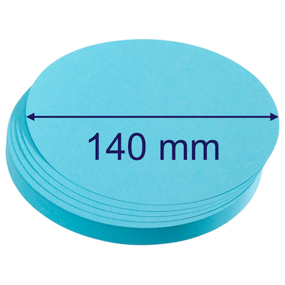 Artikelbild 2 für FRANKEN Moderationskarten blau Ø 14,0 cm, 500 Blatt, Artikelnummer 538557