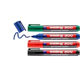 Artikelbild 1 für edding 300 Permanentmarker farbsortiert 1,5 - 3,0 mm, 4 St., Artikelnummer 338804