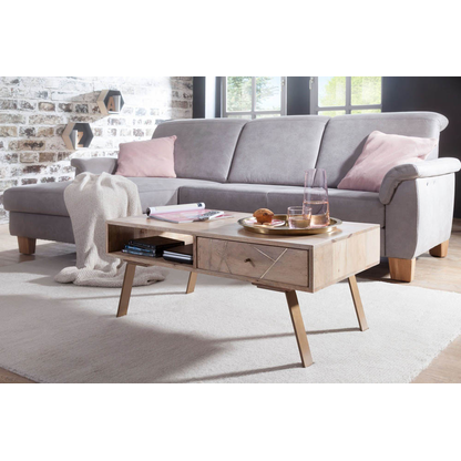 Artikelbild 3 für WOHNLING Couchtisch rechteckig Massivholz mango 95,0 x 50,0 x 42,0 cm, 1 St., Artikelnummer 907073