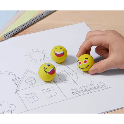 Artikelbild 6 für WEDO Radiergummi Smilie gelb, 3 St., Artikelnummer 404156