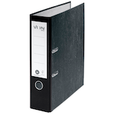 Artikelbild 1 für VON LEITZ Ordner schwarz mamoriert Karton 8,0 cm DIN A4, 1 St., Artikelnummer 635609