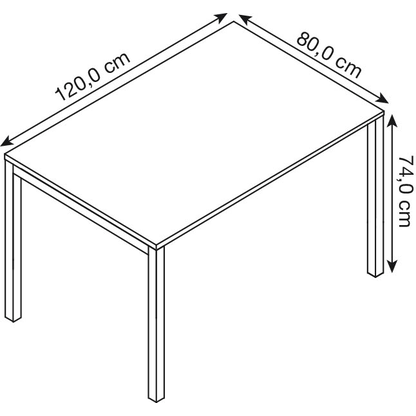 Artikelbild 2 für BISLEY Cito Schreibtisch grauweiß, silber rechteckig, 4-Fuß-Gestell silber 120,0 x 80,0 cm, Artikelnummer 256824