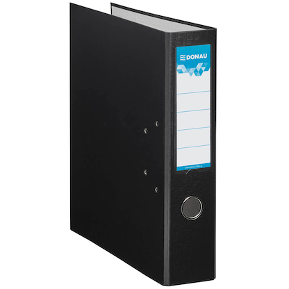 Artikelbild 2 für DONAU Klassik Ordner schwarz Karton 7,5 cm DIN A4, 1 St., Artikelnummer 183905