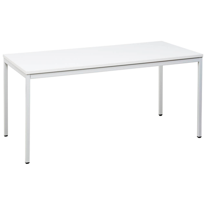 Artikelbild für Gürkan Mehrzwecktisch weiß rechteckig, Vierkantrohr weiß, 140,0 x 70,0 x 75,0 cm, Artikelnummer 896003