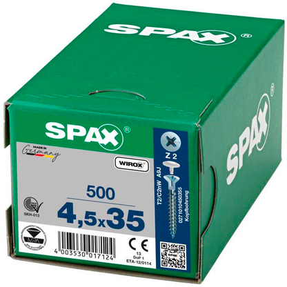 Artikelbild 7 für SPAX® Universalschrauben Z2 Senkkopf WIROX 0271010450355 4,5 mm x 35 mm, 500 St., Artikelnummer 394797
