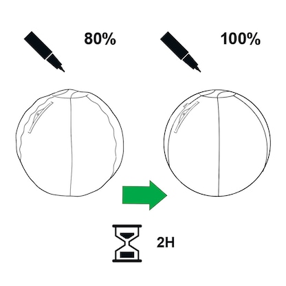Artikelbild 7 für LEITZ Ergo Active Sitzball dunkelgrau 65,0 cm, Artikelnummer 998702