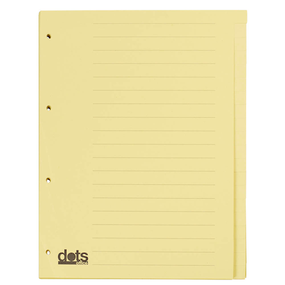 Artikelbild für dots Ordnerregister DIN A4 Vollformat blanko gelb 20-teilig, 5 Satz, Artikelnummer 294645