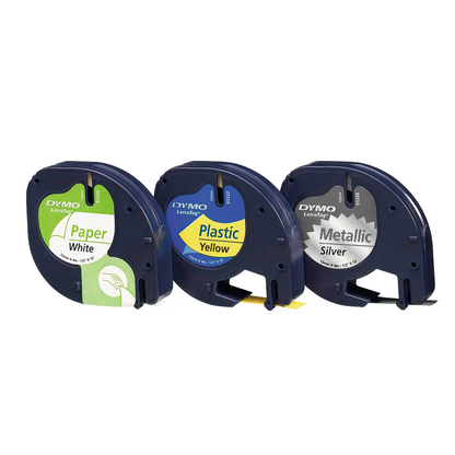 Artikelbild 2 für DYMO Schriftbänder LetraTag 91241 S0721800, 12 mm, farbig sortiert, 1 St., Artikelnummer 445742