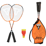 Artikelbild 1 für TALBOT torro® Badminton-Set schwarz, orange, Artikelnummer 470353