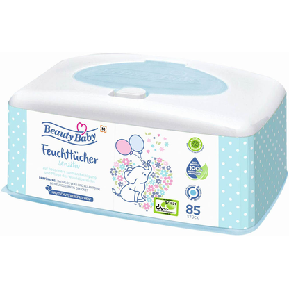 Artikelbild für Beauty Baby Feuchttücher sensitiv 1-lagig weiß, 85 Tücher, Artikelnummer 435531