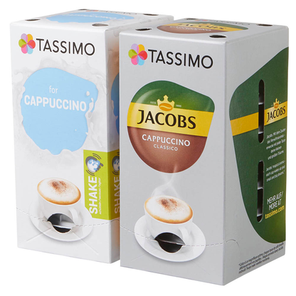 Artikelbild 11 für TASSIMO JACOBS CAPPUCCINO CLASSICO Kaffeediscs, Arabica- und Robustabohnen 8 Stück, Artikelnummer 857649