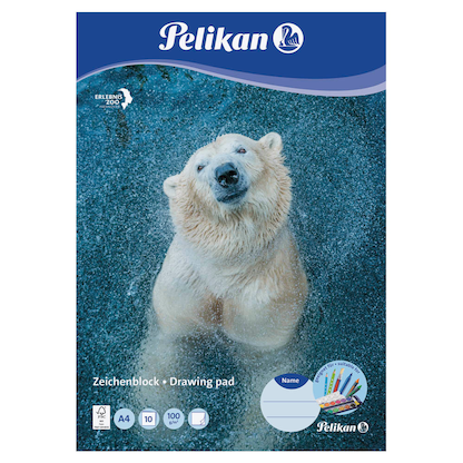 Artikelbild 3 für Pelikan Zeichenblock Zoo DIN A4 100 g/qm, 10 Blatt, 1 Block, Artikelnummer 612923