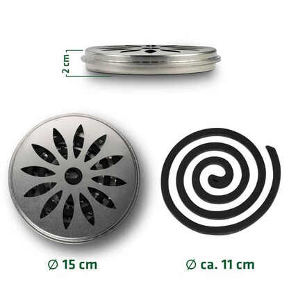 Artikelbild 4 für GARDIGO Räucherbox Citronella silber, 1 Set, Artikelnummer 796739