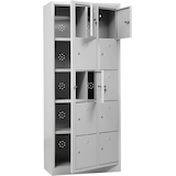 Artikelbild 1 für Gürkan Schließfachschrank lichtgrau 107699, 10 Schließfächer 80,0 x 45,0 x 190,0 cm, Artikelnummer 562951