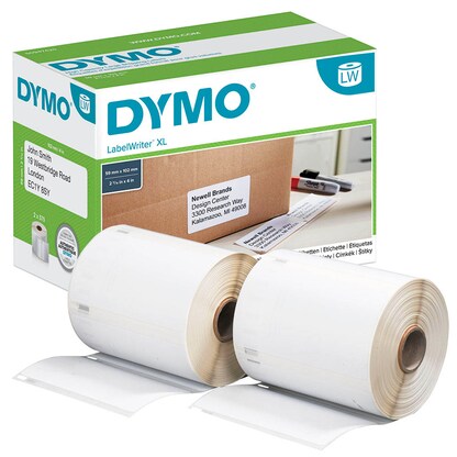 Artikelbild für DYMO Etikettenrollen für Etikettendrucker S0947420 weiß, 102,0 x 59,0 mm, 2 x 575 Etiketten, Artikelnummer 779025
