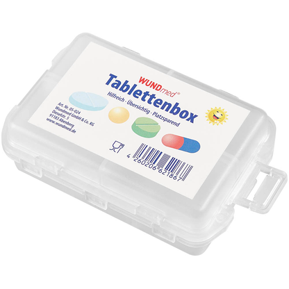Artikelbild 3 für WUNDmed® Tablettenbox farbsortiert (rot, grün, blau, gelb, transparent), 1 St., Artikelnummer 470466