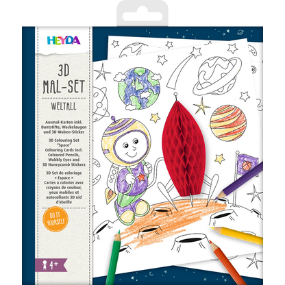 Artikelbild 2 für HEYDA 3D Weltall Malset farbsortiert, 1 St., Artikelnummer 689769